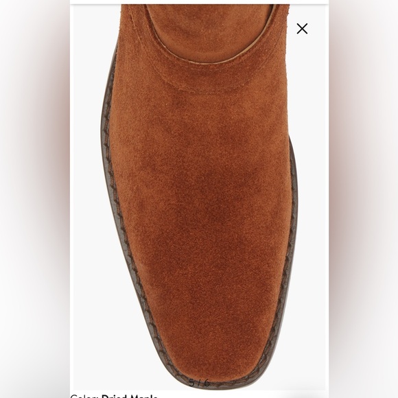 Madewell The Santiago Western Ankle Boot - Dried Maple - Size 9.5 Suede Harness - Picture 4 of 8